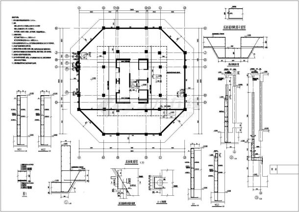 【云南】十五层框架核心筒结构业务综合楼结构施工图-图二