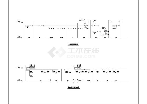 [湖南]1474㎡服务中心VRV空调通风防排烟系统设计施工图（含负荷计算）-图二