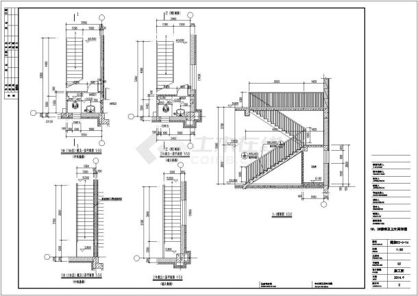 【吉林】三层框架结构商业楼结构设计施工图（含建筑图）-图二