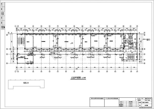 [浙江]五层L型框架结构小学综合楼结构施工图（含建筑图）-图二