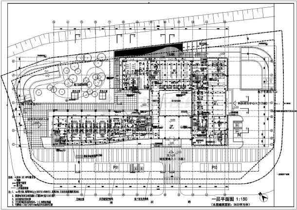 【上海】城市建设公司企业自用办公楼给排施工图-图二