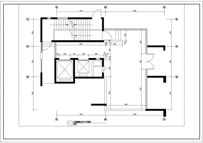 典雅简欧风格住宅入户大堂装修施工图（含效果）_图1