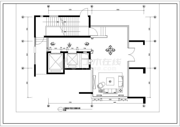 典雅简欧风格住宅入户大堂装修施工图（含效果）-图二