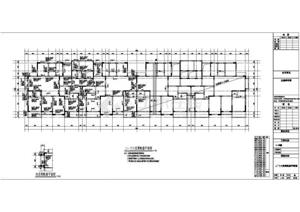 【芜湖】18层剪力墙结构住宅楼结构施工图(地下一层)-图二