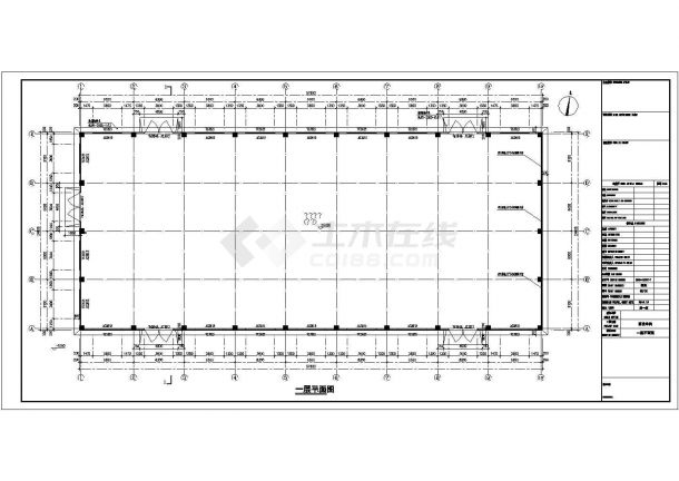 【江苏】框排架研发车间结构施工图（含建筑）-图二