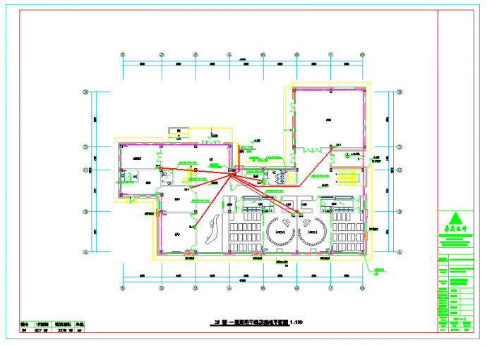 新城区国际学校幼儿园电气CAD图（四层，建筑面积2270平方米）_图1