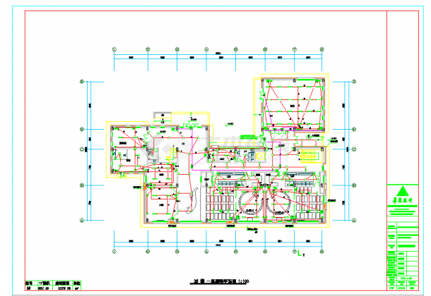 新城区国际学校幼儿园电气CAD图（四层，建筑面积2270平方米）-图二