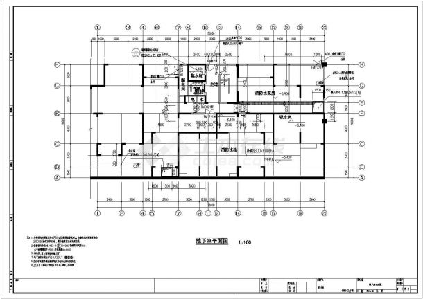 6300平十六层剪力墙结构农民安置房结构施工图（含建筑图）-图一