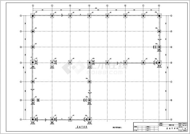 某印刷品车间结构设计图（含结构设计说明，共16张）-图一