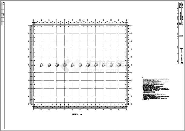 【唐山】门式刚架结构建材公司成品库房设计施工图-图二