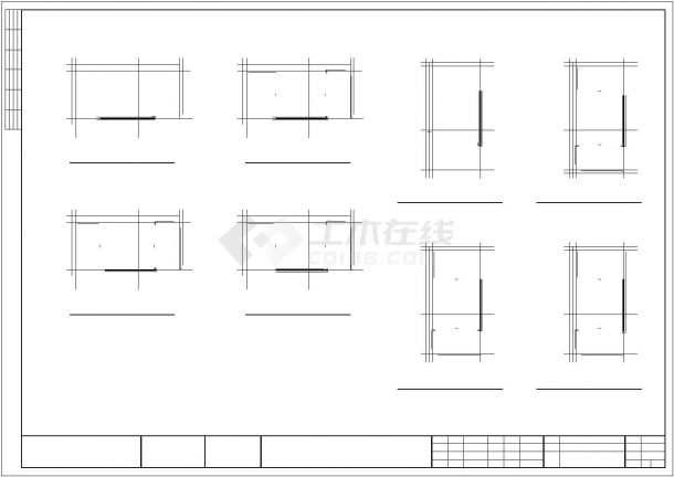 四层框架结构第十四中学公寓结构施工图（含建筑图）-图一