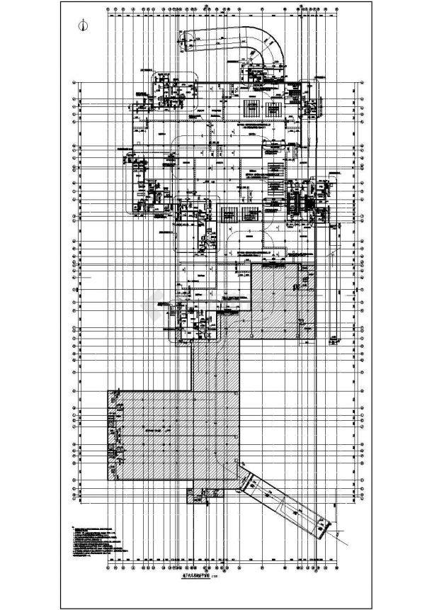 某地小学地下汽车库建筑设计图（总建筑面积45142平方米）-图二