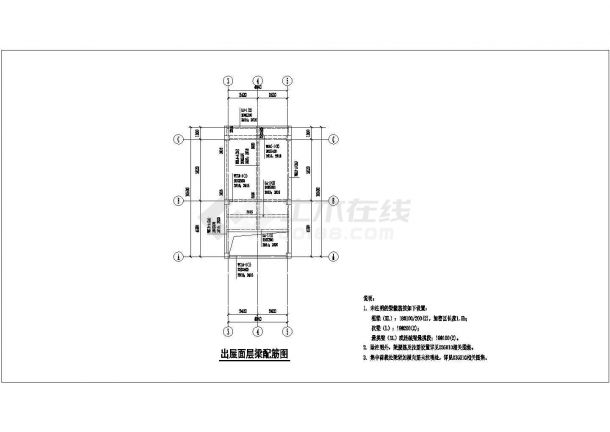 某12层框架结构高层住宅楼结构设计施工图-图二