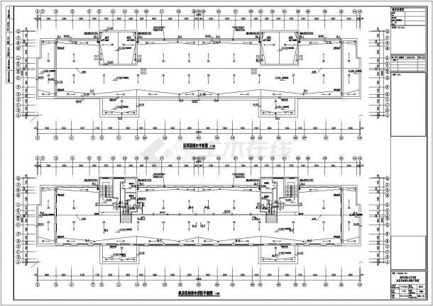 [江苏]85799㎡三十二层商业住宅楼给排水图纸（含4栋楼、同层排水）-图一