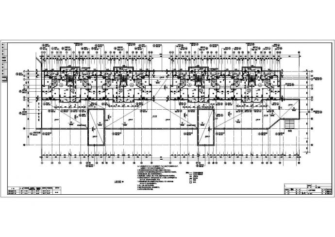 7600平六层底部两层商业网点住宅结构施工图（含建筑图）_图1