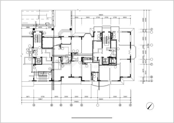某十七层住宅楼给排水全套设计图-图二