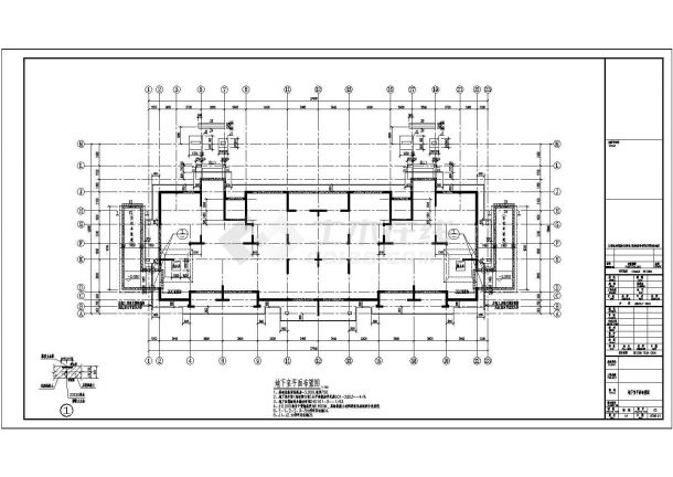 【江苏】十一层剪力墙结构公寓房结构设计施工图-图二
