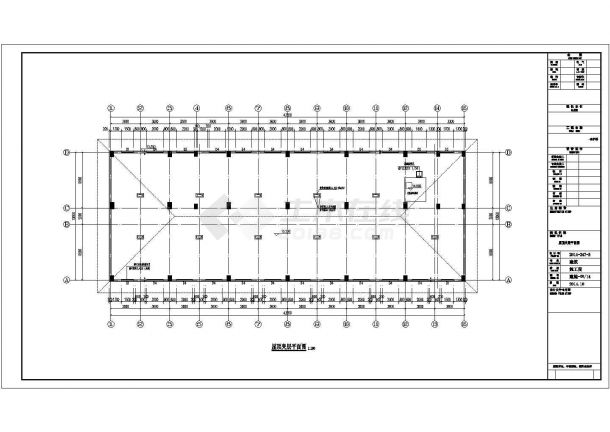 六层框架结构办案点陪护楼结构设计施工图（含建筑图）-图二