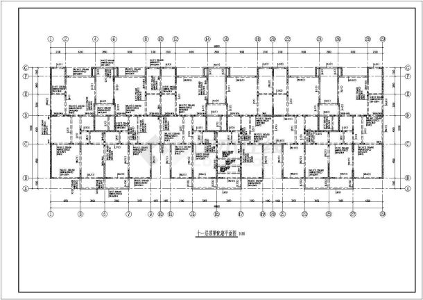 某地上十一层剪力墙住宅结构施工图(含建施，地下储藏室)-图二