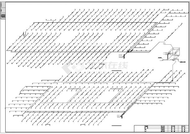 河北某学校综合楼给排水施工设计详细图纸CAD-图一