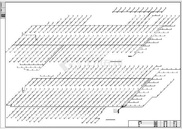 河北某学校综合楼给排水施工设计详细图纸CAD-图二