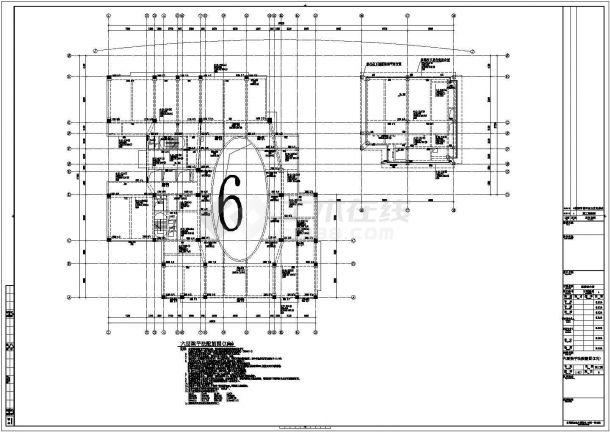 【上海】地上九层框架结构接待大厦结构设计施工图-图二