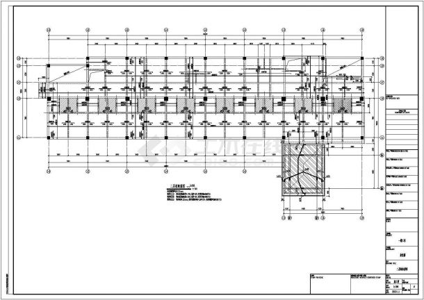【江西】地上六层框架结构康复楼结构设计施工图-图二