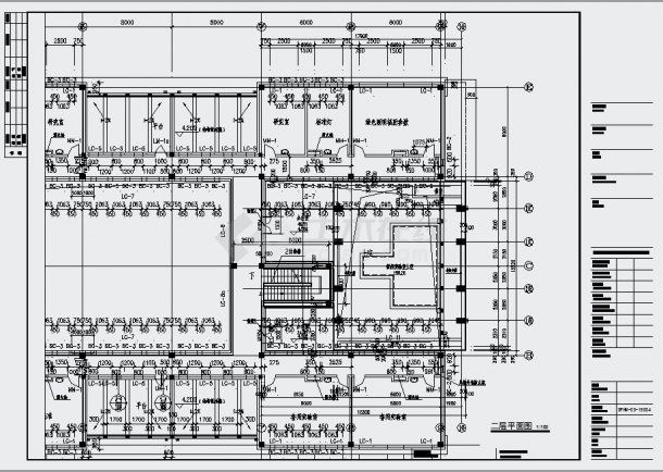 两层改造钢结构实验室结构施工图（含建筑图）-图二