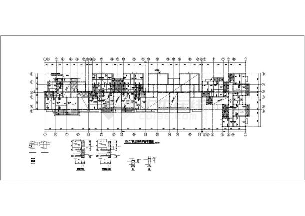 双流县某6层砖混住宅结构设计图（12号楼）-图一