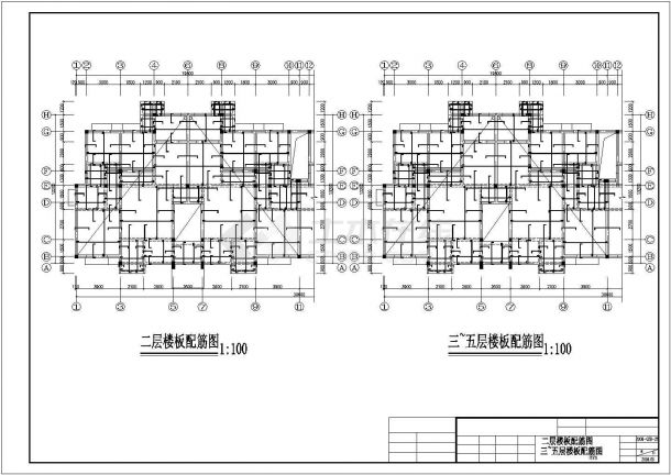 江西某七层小区砖混28#楼住宅结构图-图二
