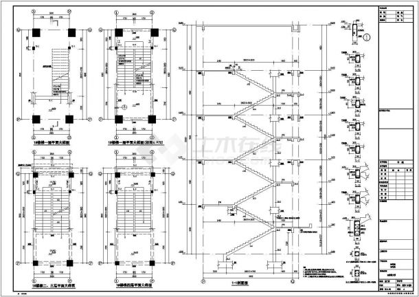【温州】四层框架结构车间厂房结构设计施工图-图一