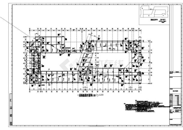 【安徽】地上五层框架结构实验楼结构设计施工图-图一