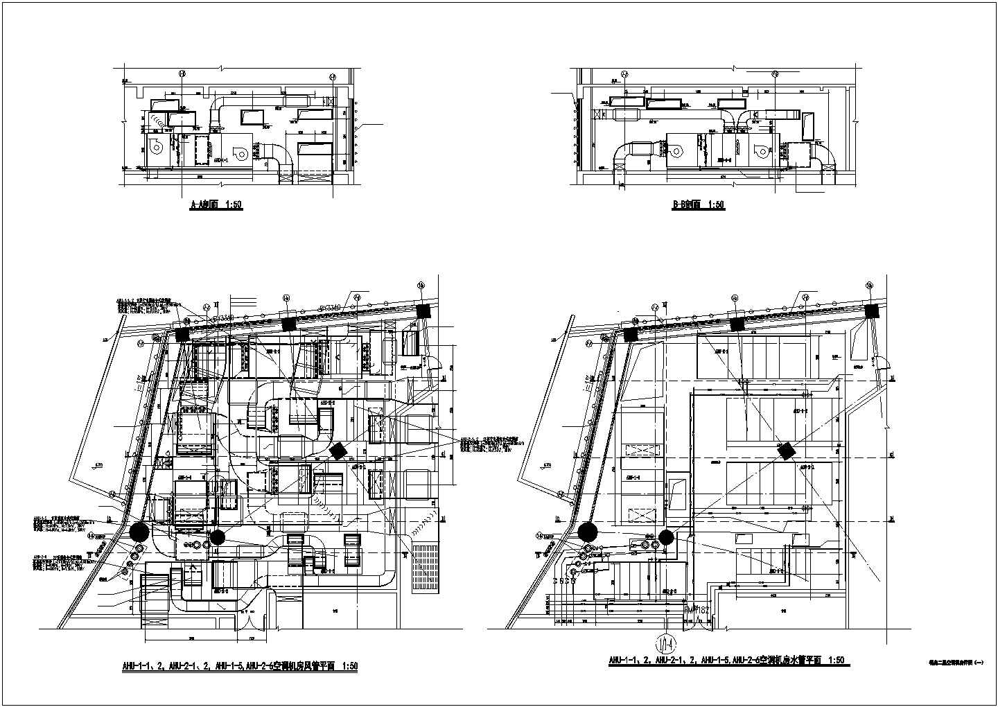 某4层商业广场项目空调及消防系统设计施工图