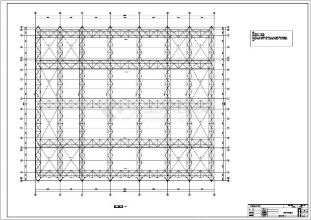 【四川】单层空间管桁架结构体育馆结构施工图-图二