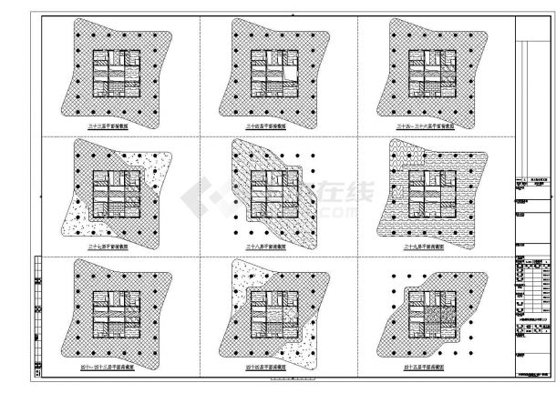 [施工图]64层框架核心筒环带桁架结构甲级写字楼结构施工图（带停机坪187张图）-图二
