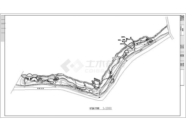 包头某河边湿地改造工程景观照明图纸-图一