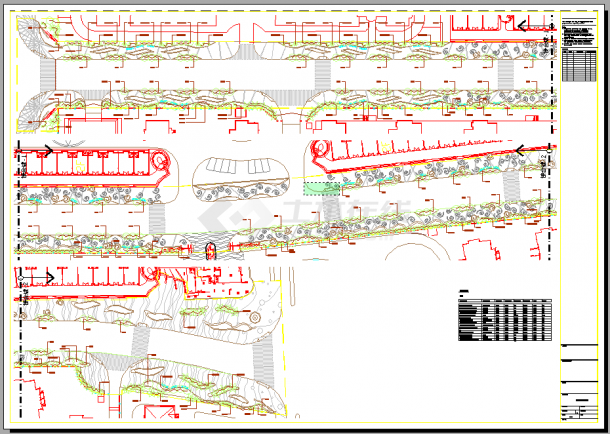 [上海]城市道路景观规划设计施工图-图二