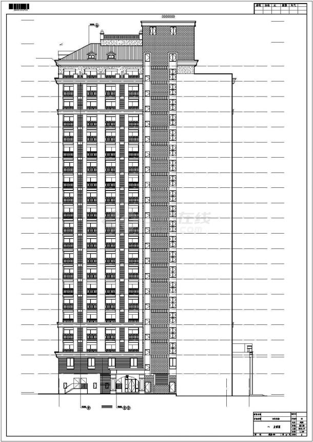 【北京】二十一层剪力墙结构软件公司公寓结构施工图（含建筑图）-图二