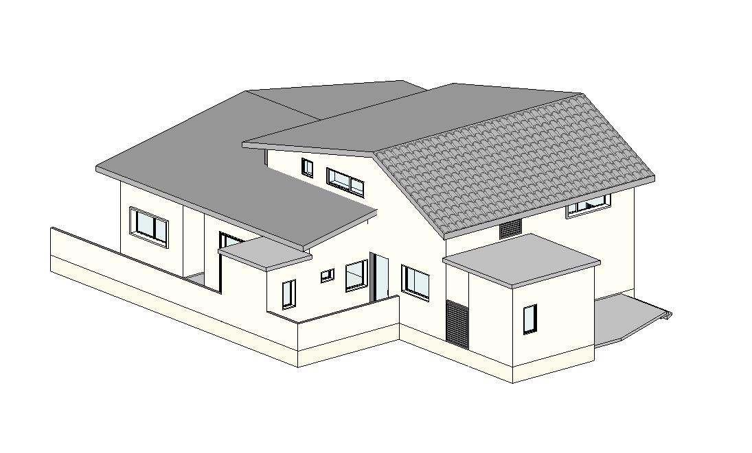 砖混结构坡屋顶小别墅（四室二厅二卫）