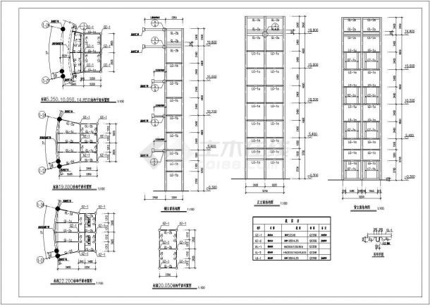 某品家具市场观光电梯工程图纸，含结构设计说明-图二