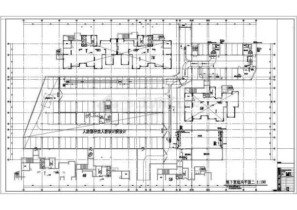 [安徽]4988㎡单层地下室通风防排烟设计施工图-图一