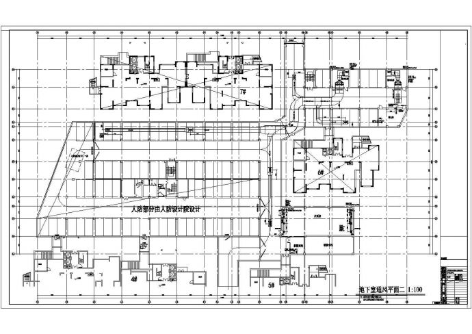 [安徽]4988㎡单层地下室通风防排烟设计施工图_图1
