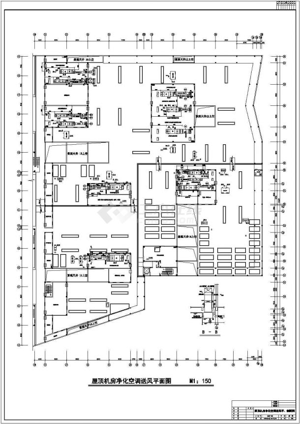 四川某制药厂生产车间空调、通风设计全套施工图（主体为一层、局部二层、五层现浇框架结构）-图二
