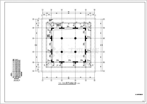 十三层框架剪力墙仿古建筑寺塔结构设计施工图-图二