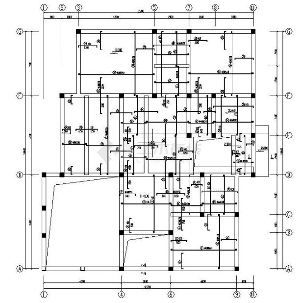 某3层砌体结构别墅全套结构建筑图（含建筑设计说明）-图二