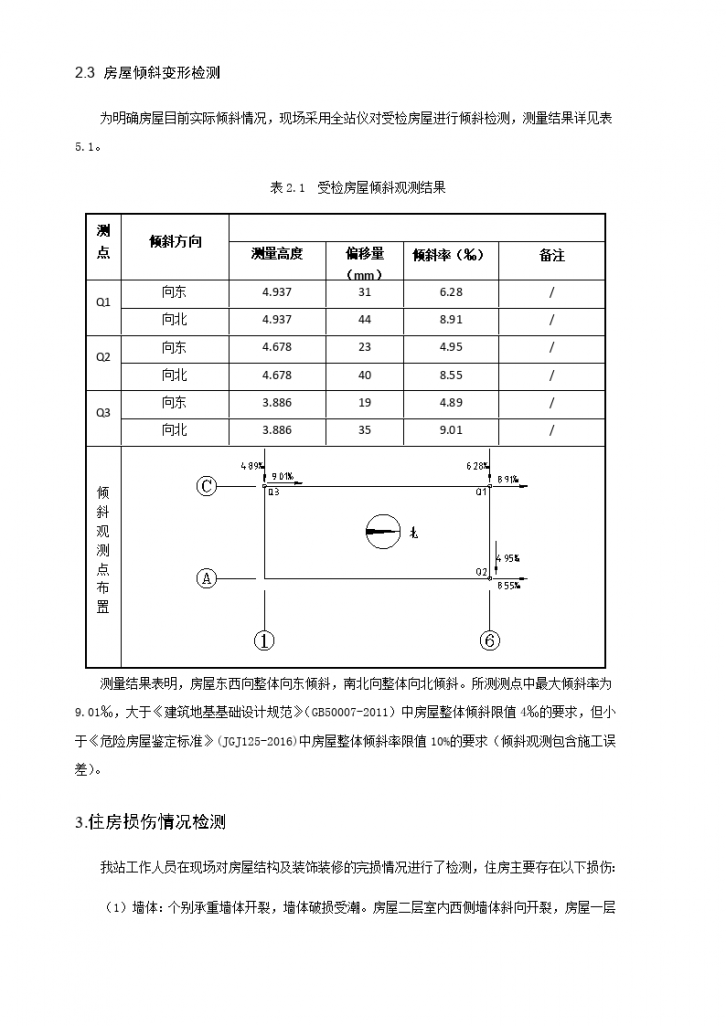 上海某自建房屋完损状况检测与评定-图二