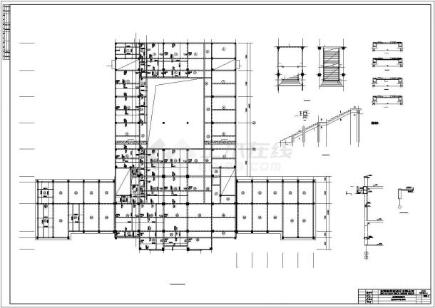 【重庆】某框架结构图书馆结构设计施工图-图二