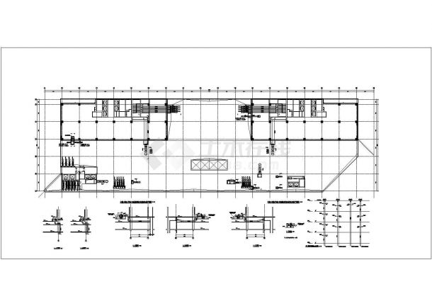 [北京]39000㎡二十六层商业综合体建筑群空调采暖通系统设计施工图（人防设计系统图多）-图一