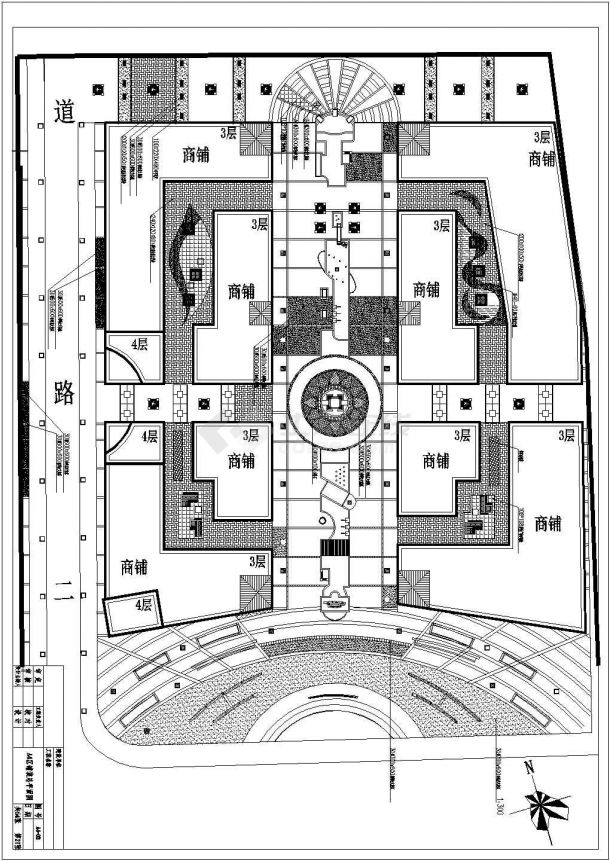 [济南]某商业广场环境设计施工图-图一