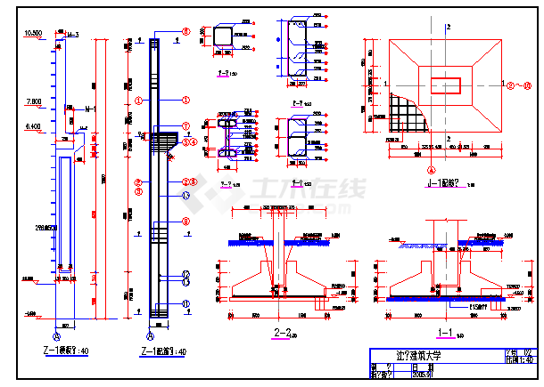 经典单层厂房CAD图-图二